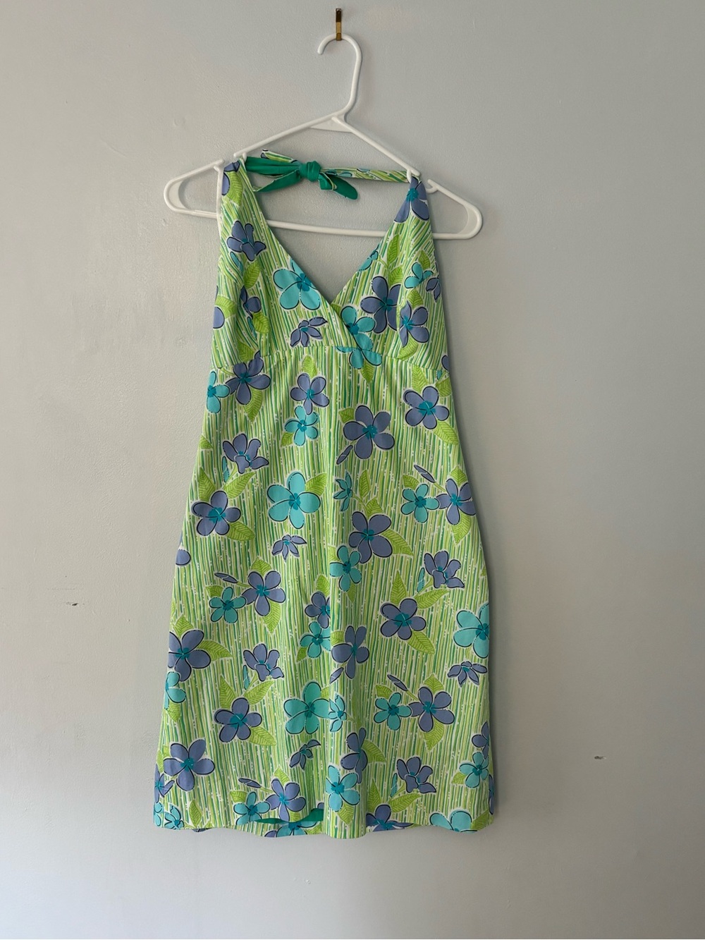 Lilly Pulitzer White Label “Oh Boy” Halter Dress | Rare 2003 Print | Size 8